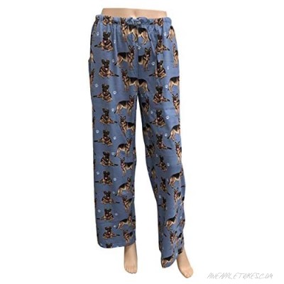 E & S Imports Women's German Shepherd Dog Lounge Pants- Dog Pajama Pants Bottoms - X-Large