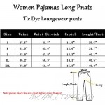 ENJOYNIGHT Women Lounge Pants Comfy Fit Casual Tie-Dye Cotton Pajama Bottom with Drawstring