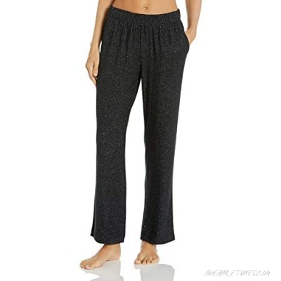  Essentials Women's Cozy Knit Full Length Straight Leg Relaxed Fit Pajama Pant