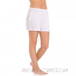 Fishers Finery Women's 100% Mulberry Silk Boxer; Sleepwear; Lounge Shorts