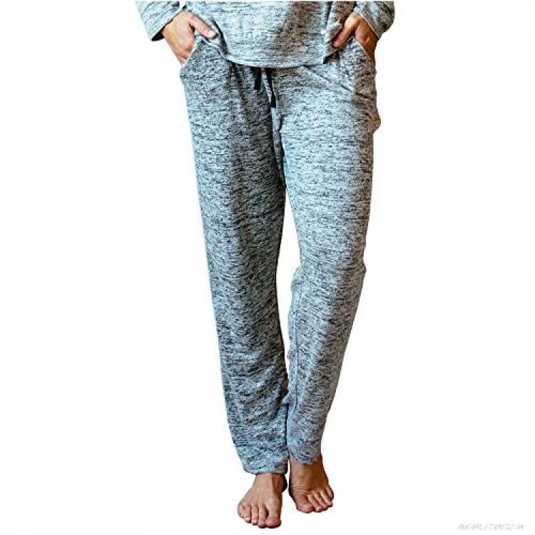 Hello Mello Carefree Threads Womens Loungewear Pants with Pockets and Adjustable Elastic Waistband