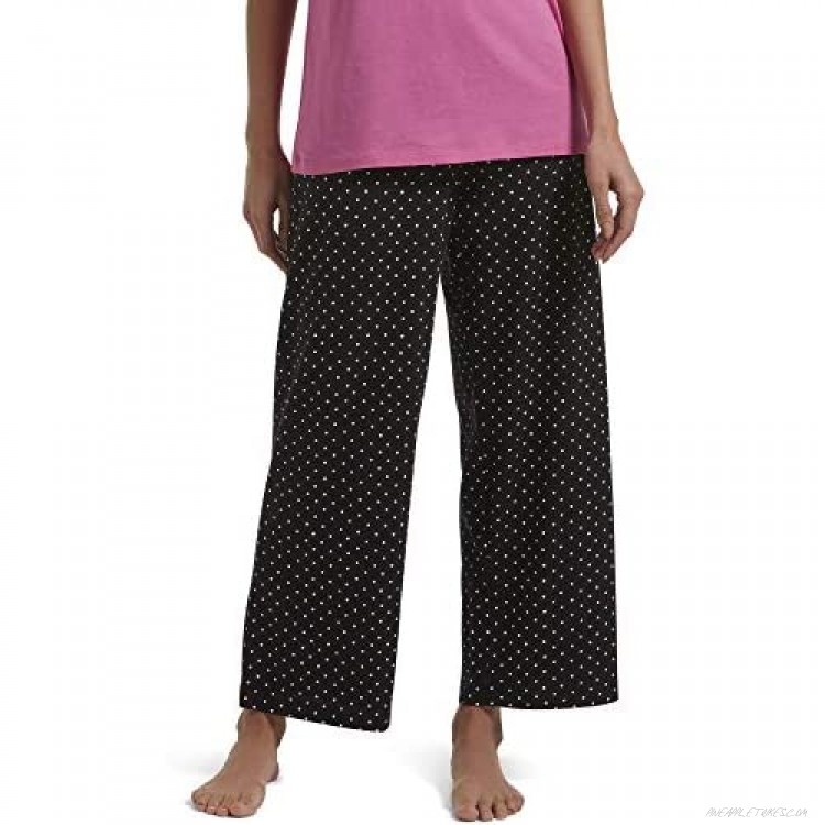 HUE Women's Printed Knit Long Pajama Sleep Pant