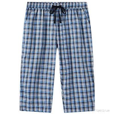 JINSHI Women’s Pajama Pants Woven Capri Pajama Bottoms Sleepwear Pants with Pockets