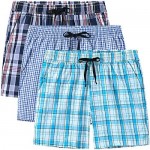 JINSHI Women’s Pajama Shorts Plaid Pajama Bottoms Sleepwear Boxer Shorts