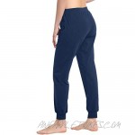 Joyaria Women's Cotton Jersey Jogger Sweatpants Lightweight Sleep Pants with Pockets