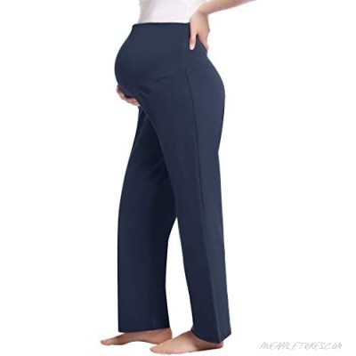 Joyaria Womens Maternity/Pregnancy Sweat Pants Over The Belly Bottoms