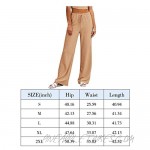 KIKIBERRY Women's Palazzo Lounge Pants Casual Cute Knit Stretchy Loose Vintage Comfy Pajamas Pants Wide Leg Trousers