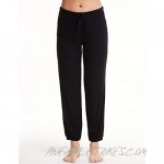 LazyCozy Women's Knit Rib Lounge Pants Soft Bamboo Jogger Pants