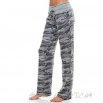 Loving People Women's French Terry Lounging Flare Pants with Pockets