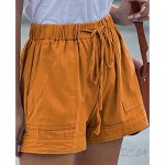 NASHALYLY Womens Shorts Casual Summer Drawstring Elastic Waist Pockets Comfy Soft Athletic Lounge Short Pants for Teen Girls
