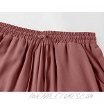 SySea Womens Wide Leg Capri Pants Elastic High Waisted Flowy Casual Culottes Summer Pant