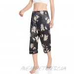 Wantschun Womens Satin Silk Sleepwear Long Pajamas Pants Nightwear Loungewear Pj Bottoms Trousers XXS-XXXL