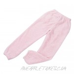 Women Warm Fleece Drawstring Pajama Pants with Pockets Jogger Plush Fuzzy Sweatpants
