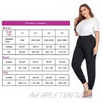 ZERDOCEAN Women's Plus Size Casual Lounge Yoga Pants Comfy Relaxed Joggers Pants Pajama Bottoms Drawstring