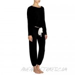 Gisele Modal Women's Pajama Slouchy Set | Long Sleeve Top w Scoop Neckline