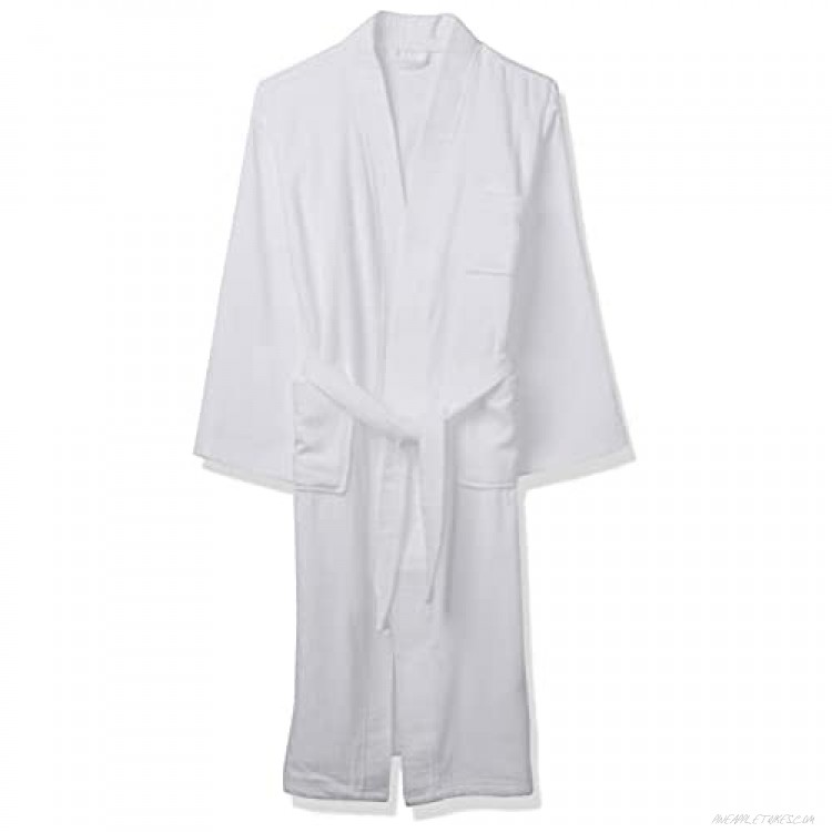 Acanva Robe for Women 100% Cotton Womens Robe with Waist Front Tie & Side Pocket