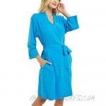 Izzy + Toby Women's Lightweight Cotton Robe Soft Sleepwear House Bathrobe Ladies Loungewear Kimono House Wear S-XXL