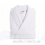 Linum Home Textiles 100% Turkish Cotton Unisex Terry Cloth Bathrobe White Small/Medium