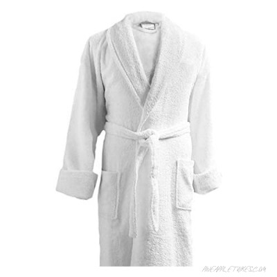 Luxor Linens Couple's Terry Cloth Bathrobe Egyptian Cotton Unisex/One Size Luxurious Soft Plush Elegant San Marco (Single Robe No Monogram)