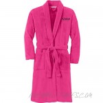 Personalized Plush Microfleece Robe with Embroidered Name & Back Smoke