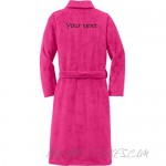 Personalized Plush Microfleece Robe with Embroidered Name & Back Smoke