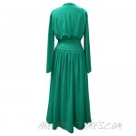 Plus Size Grass Green Retro Robe in Cotton Rayon and Brushed Jersey with Attached Belt