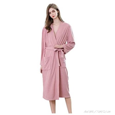 R.PRINCE Terry Cloth Robes for Women Short Cotton Kimono Bathrobe Soft Sleepwear House Coat with Pockets