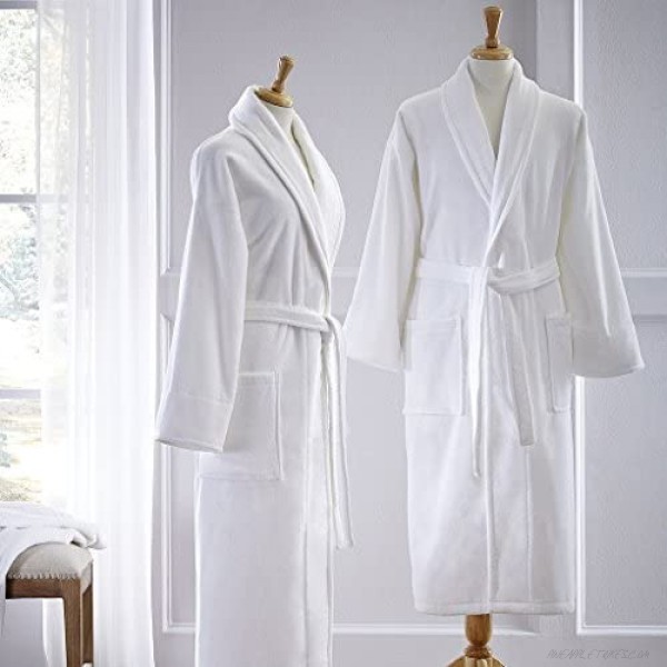 Sferra Fairfield Bath Robe Velour (White)