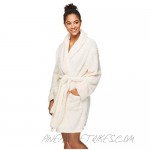 Tahari Womens Sparkle Sherpa Warm Pajama Lounge Robe Bathrobe