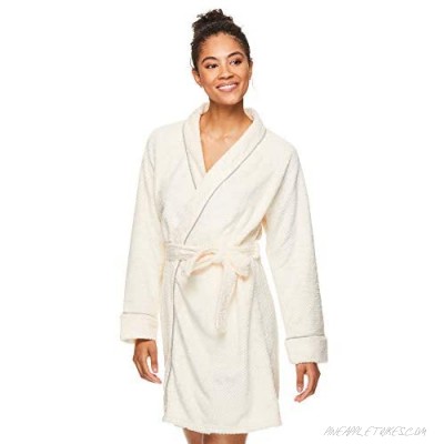 Tahari Womens Super Soft and Comfortable Warm Fleece Pajama Lounge Robe Bathrobe
