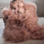 Tulle Maternity Dress for Photo Shoot Pregnancy Photography Tulle Robes Gown