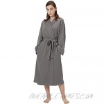 Women Kimono Robes Long Robe Waffle Bathrobe Lightweight Soft Sleepwear S-3XL
