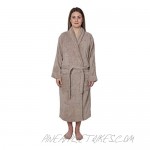 Womens 100% Cotton Shawl Collar Robe Terry Cloth Bathrobe Available in Plus Size
