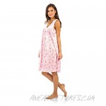 Casual Nights Women's Flower Tricot Sleeveless Nightgown