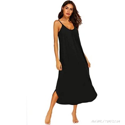 Ekouaer Womens Sleeveless Long Nightgown Summer Slip Night Gowns Dress Soft Sleepshirt Chemise Pajamas