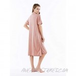 Femofit Modal Cotton Night Gown Dresses for Women Pajamas Sleepshirts Long Nightgowns Sleep Shirts Sleepwear S~XL