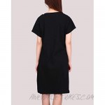 HDE Womens Sleepwear Cotton Nightgowns Short Sleeve Sleepshirt Print Night Shirt S-5X