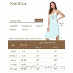 NACHILA Women's Full Slip Bamboo Chemise Nightgown Spaghetti Strap Cami Under Dress S-XXL