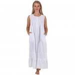 The 1 For U Cotton Nightgowns - Sleeveless Nightgowns for Women Naomi