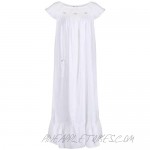 The 1 For U Cotton White Nightgown - Sleeveless Nightgowns for Women Isla