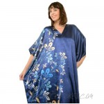 Up2date Fashion Pretty Caftan with Midnight Floral Vines One Size Style-Caf-60