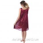 Venice Womens' Silky Looking Embroidered Nightgown 06N