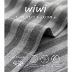 WiWi Bamboo Cotton Nightgowns for Women Soft Long Sleeve Loungewear V Neck Sleepwear Plus Size Nightshirts S-3X