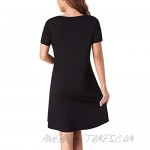 Women's Nightgowns Soft Cute Print Sleepwear Round Neck Short Sleeve Breathable Loungewear Sleep Shirts for Women