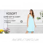 YOSOFT Soft Bamboo Nightgowns for Women Sleeveless Racerback Pajamas Chemise Nightgown Plus Size Sleepshirts S-4X