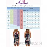 Asvivid Womens Halter Floral Printed Sleeveless Beach Mini Casual Dress Summer Short Sundresses