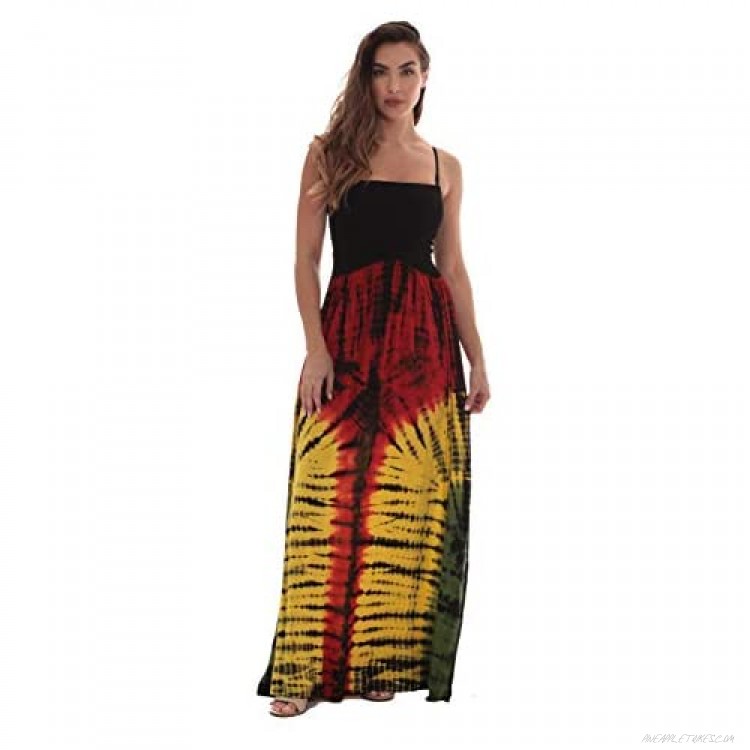 Riviera Sun Rasta Maxi Summer Dress for Women Long Sundress with Removable Straps
