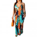 SheKiss Women's Casual Sexy Summer Stripe Bodycon Long Maxi Dresses Floor Length Sleeveless Plus Size Sundresses