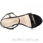 Allegra K Women's Slingback Stiletto High Heels Sandals