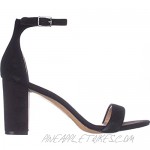 INC Womens Kivah Suede Ankle Strap Dress Sandals Black 12 Medium (B M)